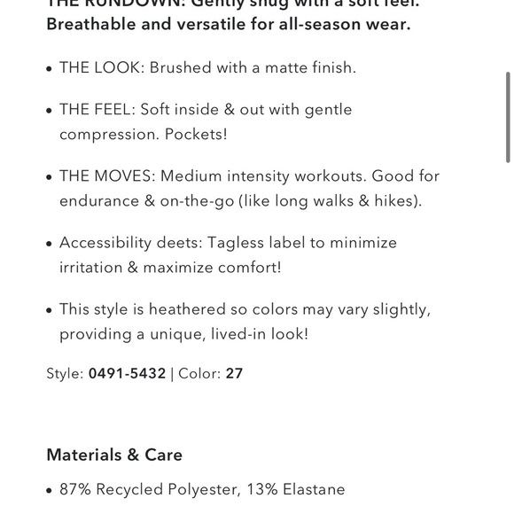 Aerie Offline Hugger High Waisted Pocket Legging Charcoal Size Medium NWT - Picture 6 of 11